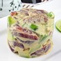 Menu55 - Sake avokádo salát - kousky lososa a avokáda s japonskou majonézou