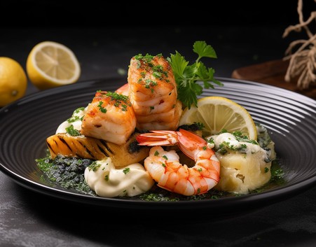 Menu55 - Seafood mixgrill pro 1 (260g.)  a2,a4