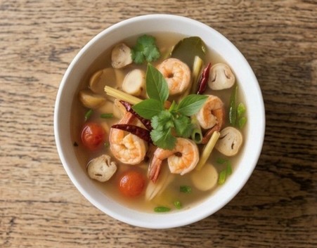 Menu55 - Polévka Tom Yum s krevetami