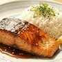 Menu55 - Steak z lososa s enoki houbama a rýži